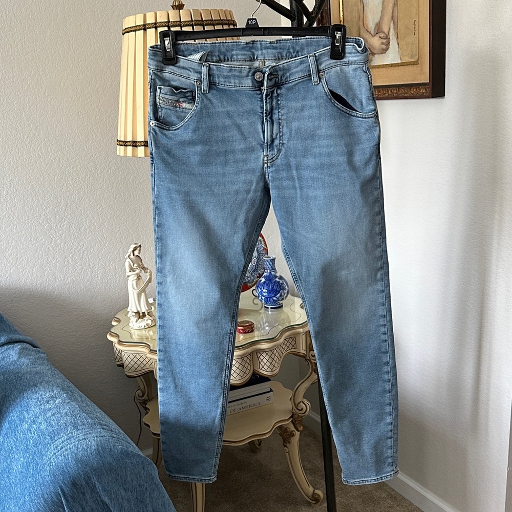 Diesel Women's Light Blue Straight Leg Jeans